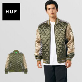 【4/1(月)全品P5倍 最大20.5倍ワンダフルデー！】HUF ハフ アウター [ JK00371 ] LIGHTNING BOMBER JACKET ボンバージャケット ダイヤモンドキルト メンズ [220930]【SPS2403】