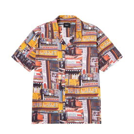 HUF ハフ 半袖シャツ (BU00175) CORNER STORE RESORT SHIRT 開襟シャツ レーヨン メンズ [230328]【SPS06】