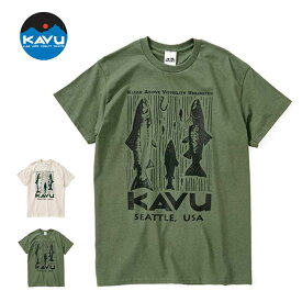 【4/1(月)全品P5倍 最大20.5倍ワンダフルデー！】カブー Tシャツ KAVU 19821858 サーモン Tee メンズ 半袖 [メール便] [230314]【SPS2403】