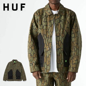 HUF ハフ アウター (JK00382) HUDSON CAMO WORK JACKET CAMO ハドソン カモ ワークジャケット 迷彩 メンズ レディース ユニセックス【SPS06】