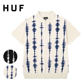 HUF ハフ ポロシャツ (KN80079) SEISMOGRAM VELOUR POLO ベロア メンズ 半袖 [230413]【SPS2403】