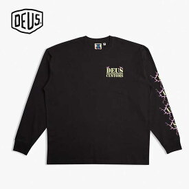 【15日最大P19倍】デウス エクス マキナ 長袖 Tシャツ DEUS EX MACHINA DMF231980 PUB NUISANCE LE TEE (ANTHRACITE) 長袖 トップス シンプル ストリート ブランド レディース 黒 グレー オーバーサイズ 大きめ ゆったり [230808]