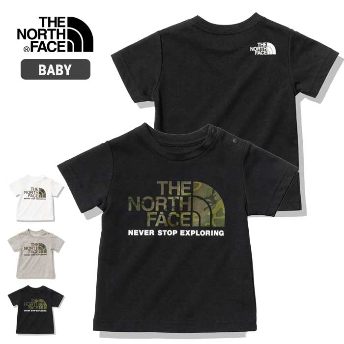 ノースフェイス ベビー Tシャツ THE NORTH FACE NTB32359 B S S CAMO LOGO T ショートスリーブカモロゴティー 赤ちゃん キッズ  [メール便][230422]