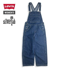 リーバイス シルバータブ レディース オーバーオール LEVI'S ( A6280-0003 ) SILVERTAB CROP OVERA デニム サロペット [230812]【SPS06】