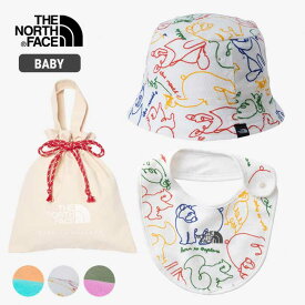 ノースフェイス ベビー スタイ ハット ビブセット THE NORTH FACE NNB02211 B HAT BIB SET 帽子 前掛け よだれかけ キッズ 赤ちゃん (230218)