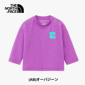 ノースフェイス ベビー 長袖Tシャツ THE NORTH FACE NTB32357 B L/S ロングスリーブスモールスクエアロゴティー ロンT キッズ メール便 (240209)