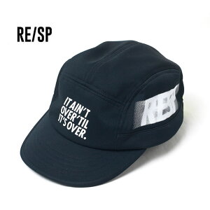 【最大P19倍!!30日は5と0のつく日!!】アールイーエスピー キッズ ジェットキャップ RE/SP 15REAC-01 JET CAP BLK 帽子 ジュニア (240317)