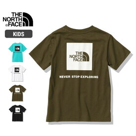 ノースフェイス キッズ Tシャツ THE NORTH FACE NTJ32333 S/S BACK SQU T ショートスリーブバックスクエアロゴティー 子供 半袖 メール便 (240404)