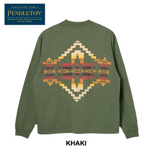 �y25���ő�P38�{�z�y���h���g�� ����t PENDLETON ���� 19807029 L/S BKPrint Tee �����Y ���f�B�[�X ���j�Z�b�N�X �u���b�N �u���[ �J�[�L �z���C�g S M L �W���p���t�B�b�g �R�b�g�� �I�[���V�[�Y�� (240908
