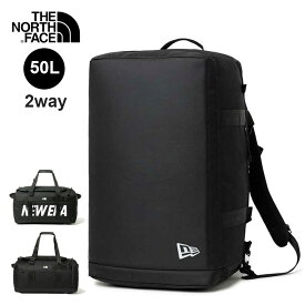 【10日最大P19倍】ニューエラ ダッフルバッグ リュック バックパック newera CLUB DUFFLE BAG LOGO 50L クラブダッフル ボストンバッグ 2WAY ブラック 旅行 (240305)
