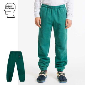 BRAIN DEAD ブレインデッド スウェットパンツ ASYMMETRICAL PANELED PANT BO0001400 (TEAL) [201124]【SPS2403】