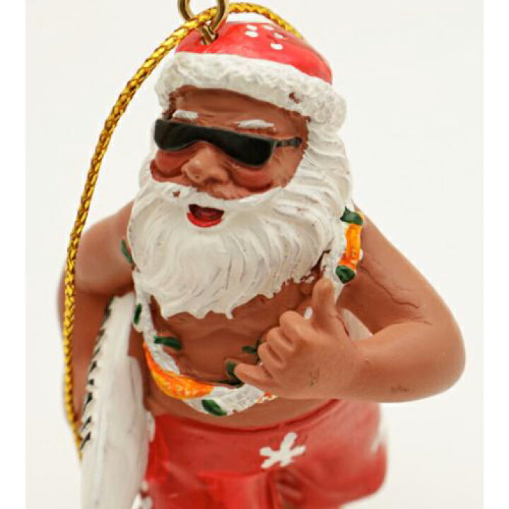 楽天市場 ハワイ クリスマス オーナメント サンタ サンタクロース Xmas 飾り 装飾 ハワイアン雑貨 インテリア サーフィン サーフボード かわいい おしゃれ アロハ Aloha アメリカン プレゼント ギフト Hold Surfboard Aloha Diaries ハワイセレクトshop