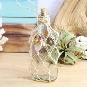 ハワイアン雑貨 小物 置物 オブジェ 飾り ディスプレイ インテリア ハワイ マリン ビーチ 海 シェル 貝殻 瓶 ガラス ボトル サーフ おしゃれ かわいい ギフト プレゼント 新生活 (アバカネッ