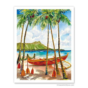ynCA A[gvgzr[`ECEREAEiFEiA Peaceful Voyage - Hawaiian Canoe (Wa'a) - Diamond Head CrateriaȍqC - Jk[ - _ChwbhjiPeggy ChunjnCA C