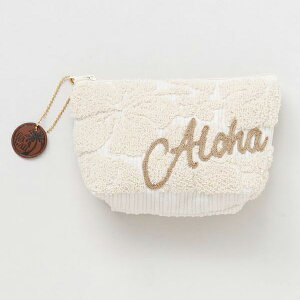 ハワイアン ポーチ レディース ファッション メンズ 小物 収納 おしゃれ かわいい コーデュロイ ハワイ 花 ハイビスカス プルメリア モンステラ ギフト プレゼント aloha ブラック ブラウン ラ