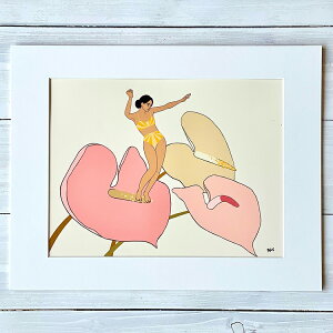 Margaret Rice マーガレットライス アート 絵画 ハワイ (Dawn Patrol) ハワイアン インテリア プリント アーティスト 絵 作品 壁掛け プレゼント 海 ビーチ リゾート 南国 サーフィン サーファー