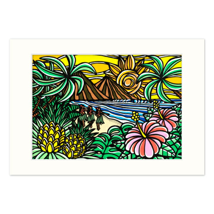 楽天市場】ハワイ アート 絵画 壁掛け TAMO（タモ）ハワイアン 