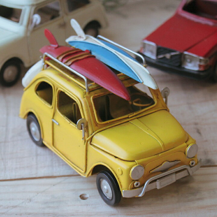 ☆レトロなおもちゃ JB クラシックカー ミニカー イエロー アメリカン  