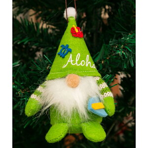 ハワイ クリスマス オーナメント Xmas 飾り 装飾 人形 ぬいぐるみ メネフネドール サンタクロース ハワイアン雑貨 インテリア 小物 グッズ 車 かわいい 南国 アロハ aloha サーフボード サーフ