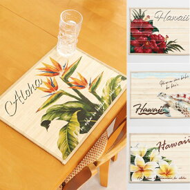 ハワイアン雑貨 ランチマット ランチョンマット テーブルクロス テーブルマット テーブルランナー キッチンマット かわいい おしゃれ 南国 リゾート ハワイ キッチン 小物 インテリア お土産 ギフト プレゼント 花 ホヌ ウミガメ プルメリア ハイビスカス