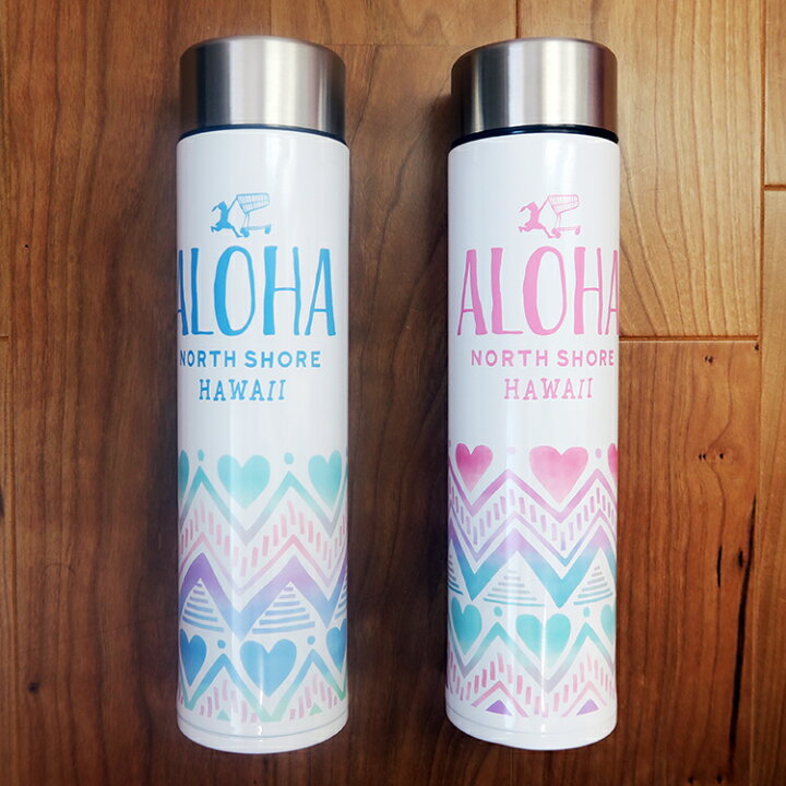 楽天市場】【HALEIWA HAPPY MARKET 耐熱ボトル】ハート柄・ブルー 