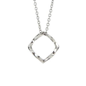 ハワイアンジュエリー ネックレス サージカルステンレス めがねホルダー グラスホルダー サングラスホルダー 眼鏡 メガネ ツイスト スクエア 四角 正方形 メタル 金属アレルギー対応 ハワ