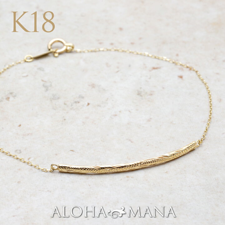 楽天市場】ハワイアンジュエリー ブレスレット 18金 k18 アクセサリー 
