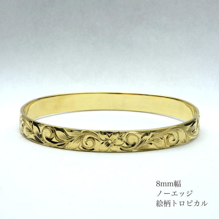 楽天市場】ハワイアンジュエリー バングル 14金 アクセサリー ONLYONE 