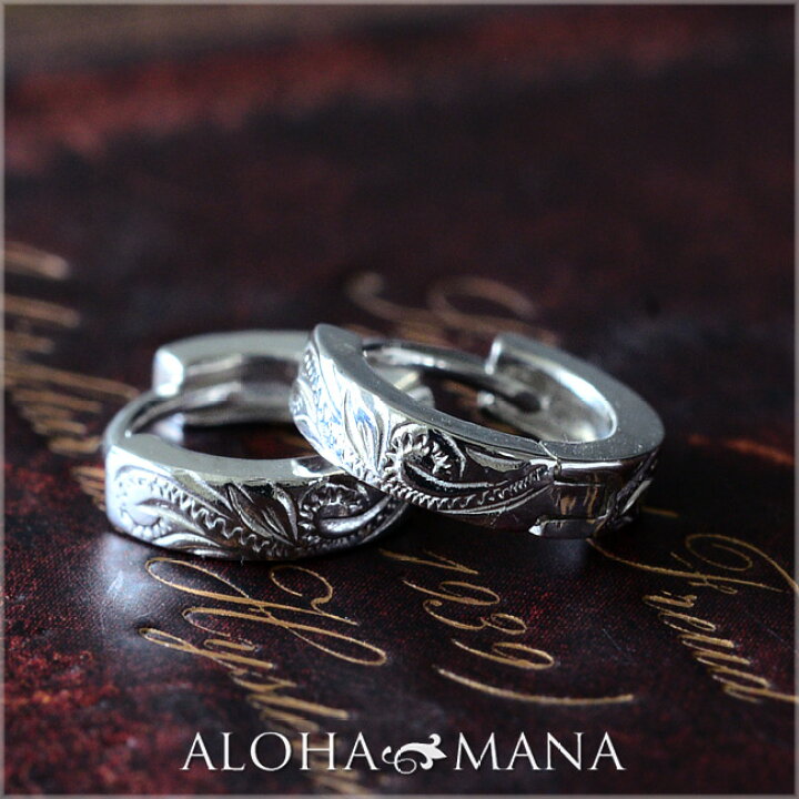 楽天市場】ハワイアンジュエリー ピアス シルバー 925 silver フープ 