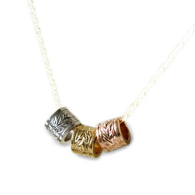 【5%OFFクーポン&Pt5倍】k18ネックレス ハワイアンジュエリー アクセサリー レディース 女性 K18 k18 18金 ゴールド トリコロール バレル ペンダントトップ (付属チェーンなし) apd1199 プレゼント ギフト