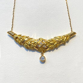 ネックレス ハワイアンジュエリー アクセサリー レディース 女性 メンズ 男性 (Weliana)束ねたマイレのネックレス K18YG wnpd001yg プレゼント ギフト