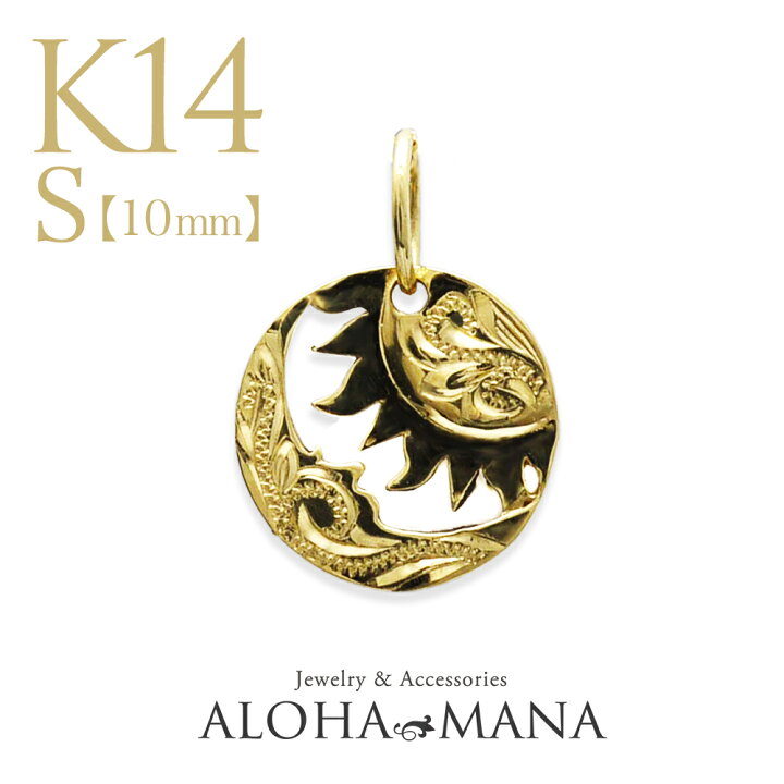 楽天市場】ハワイアンジュエリー ネックレス k14 手彫り ゴールド  