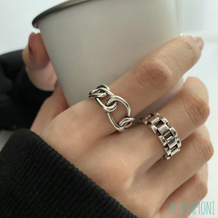 楽天市場 ヴィンテージ リング 2点セット ブロックリング アンカーチェーンリング シルバー リング シルバー925 金属アレルギー 対応 指輪 喜平 チェーン 鎖 レトロ アンティーク フリーサイズ レディース 韓国 オルチャン Alohamoni 海外輸入アクセサリー 楽天市場 ヴィンテージ リング 2点セット ブロックリング アンカーチェーンリング シルバー リング シルバー925 金属アレルギー 対応 指輪 喜平 チェーン 鎖 レトロ アンティーク フリーサイズ レディース 韓国 オルチャン Alohamoni 海外輸入アクセサリー