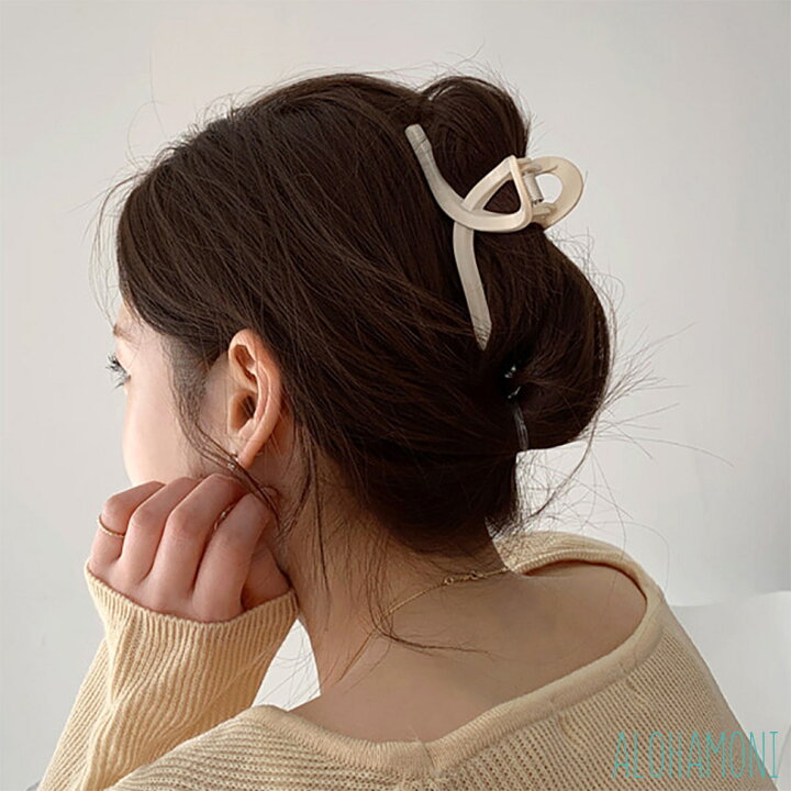 楽天市場 バンスクリップ マット カラー ヘアクリップ バレッタ まとめ髪 髪飾り ヘアアクセサリー ヘアピン 髪留め ヘアアレンジ アクセント レディース 大人かわいい 韓国 オルチャン アイボリー パープル グリーン ネイビー ワインレッド グレー