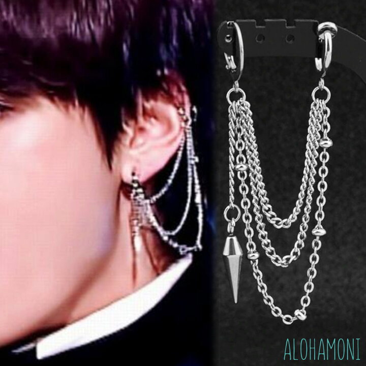 楽天市場】BTS 防弾少年団 テテ 着用モデル スパイクチェーン + 3連 