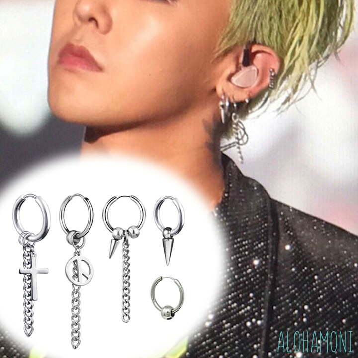 楽天市場】BIGBANG G-DRAGON ジードラゴン 着用タイプ フープピアス 5 