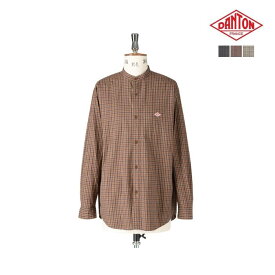 【SALE 20%OFF】DANTON（ダントン) ブロードバンドカラーロングスリーブシャツ BAND COLLAR SHIRT L/S DT-B0003 STC