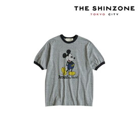 【ポイント10倍 5/21 14時～】THE SHINZONE シンゾーン ディズニーコレクション ミッキー リンガー ティー Disney Collection MICKEY RINGER TEE ミッキープリント 半袖 Tシャツ レディース 24SMSCU09