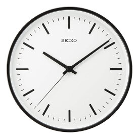 壁時計 掛け時計 電波時計 SEIKO セイコー スタンダード アナログクロックL ブラック KX308