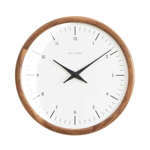 壁時計 掛時計 NEXTIME ネクスタイム ウォールクロック Line RO / NXT-J034 ウッド ナチュラル