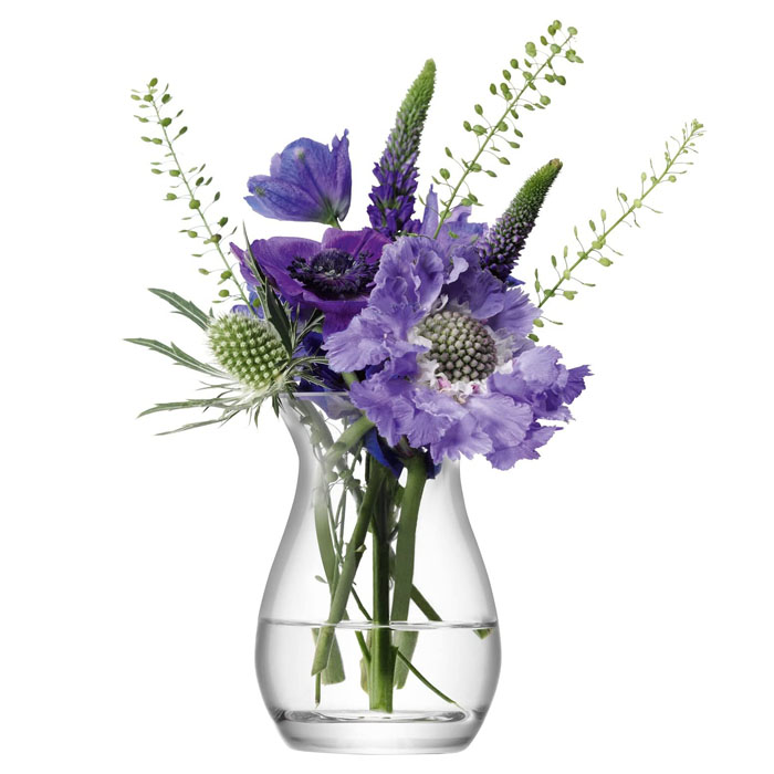 スタイリッシュで綺麗なフラワーベースです 花器 花瓶 花びん フラワーベース が大特価！ ガラス LSA FLOWER クリア Vase Posy 新作からSALEアイテム等お得な商品満載 G1071-09-301 Mini 高さ9cm TLA2224