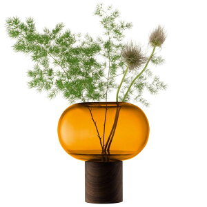 LSA OBLATE �I�u���[�g Vase G1718-21-835 �A���o�[ H21.5cm LOB11 �G���G�X�G�[ �t�����[�x�[�X �Ԋ� �ԕr