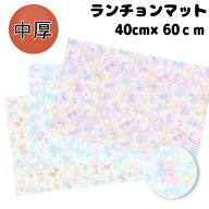 【在庫限り】40×60 ランチョンマット 子供用 ＜バブルリボン＞ 女の子 ナフキン 小学校 ランチョンマッ…