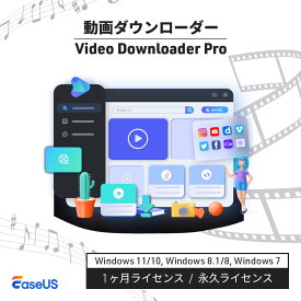 【最大100％ポイントバック】 動画ダウンローダー EaseUS Video Downloader 1ヶ月ライセンス 1年間ライセンス 永久ライセンス 復元 リカバリー 音楽 MP3変換 ソフトウェア 【ダウンロード版】