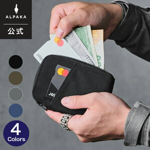 �y�����z [ALPAKA/�A���p�J] ZIP CARD POUCH AXOFLUX �J�[�h�P�[�X �|�[�` �R�C���P�[�X ���z �������� 20�����[�\ ���[�͔��Q �ϋv�� �R���p�N�g �ʋ� ���s �r�W�l�X [��������]