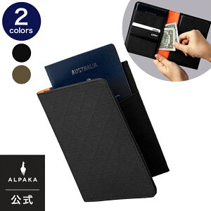 �y�����z[ALPAKA/�A���p�J]ARK BIFOLD PASSPORT WALLET AXOGRID �p�X�|�[�g�P�[�X �E�H���b�g �J�[�h���� ���z ���s ����