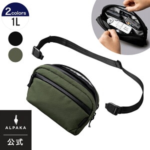 �y�����z[ALPAKA/�A���p�J]FLIGHT SLING 1L AXOGRID �X�����O �{�f�B�o�b�O �V�����_�[�o�b�O �΂ߊ|�� �ʋ� ���s �r�W�l�X [��������]
