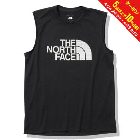 最大10％OFFクーポン 【お買い物マラソン限定】 ザ・ノースフェイス メンズ ランニング ノースリーブシャツ S/L GTD Logo Crew ノースリーブGTDロゴクルー NT12375 : ブラック THE NORTH FACE