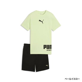 最大10％OFFクーポン 【7/18〜7/26】 プーマ ジュニア キッズ 子供 Tシャツ ハーフパンツ セット PUMA SPORT Tシャツ AND ショートPT セット B 694285 スポーツウェア PUMA