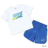 最大10％OFFクーポン 【7/18〜7/26】 ナイキ ジュニア キッズ 子供 Tシャツ ハーフパンツ セット NKB B N…